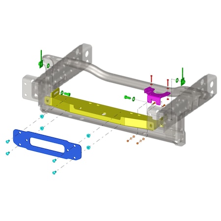 Bulldog Winch Winch Mount JK 10th Anniversary Edition OE Bumper 20208